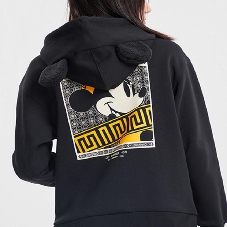 Lining X Disney Collaboration  Non-Shoe Series Casual Sports Hoodie Women Tops Black AWDQ582-3