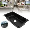Camper Sink, Inlaid RV Sink, Heat-Resistant, Scratch-Resistant, Easy To Clean, Rust-Resistant, Yacht Sink, 40mm (Spray-Coated Black (GR-))
