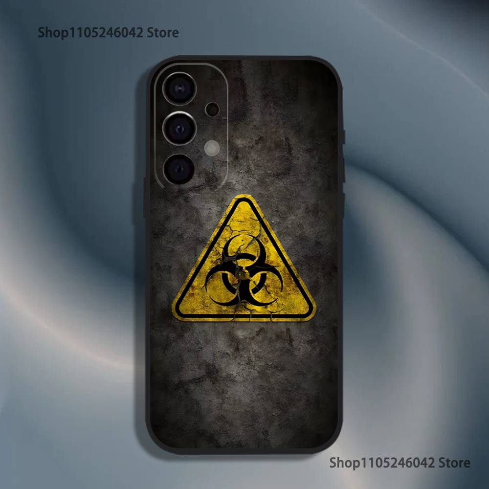 B-Biochemical C-Crisis Symbol Phone Case For Samsung S26,S25,S24,S21,S22,S23,S30,Ultra,S20,Plus,Fe,Lite,5G Black Cover