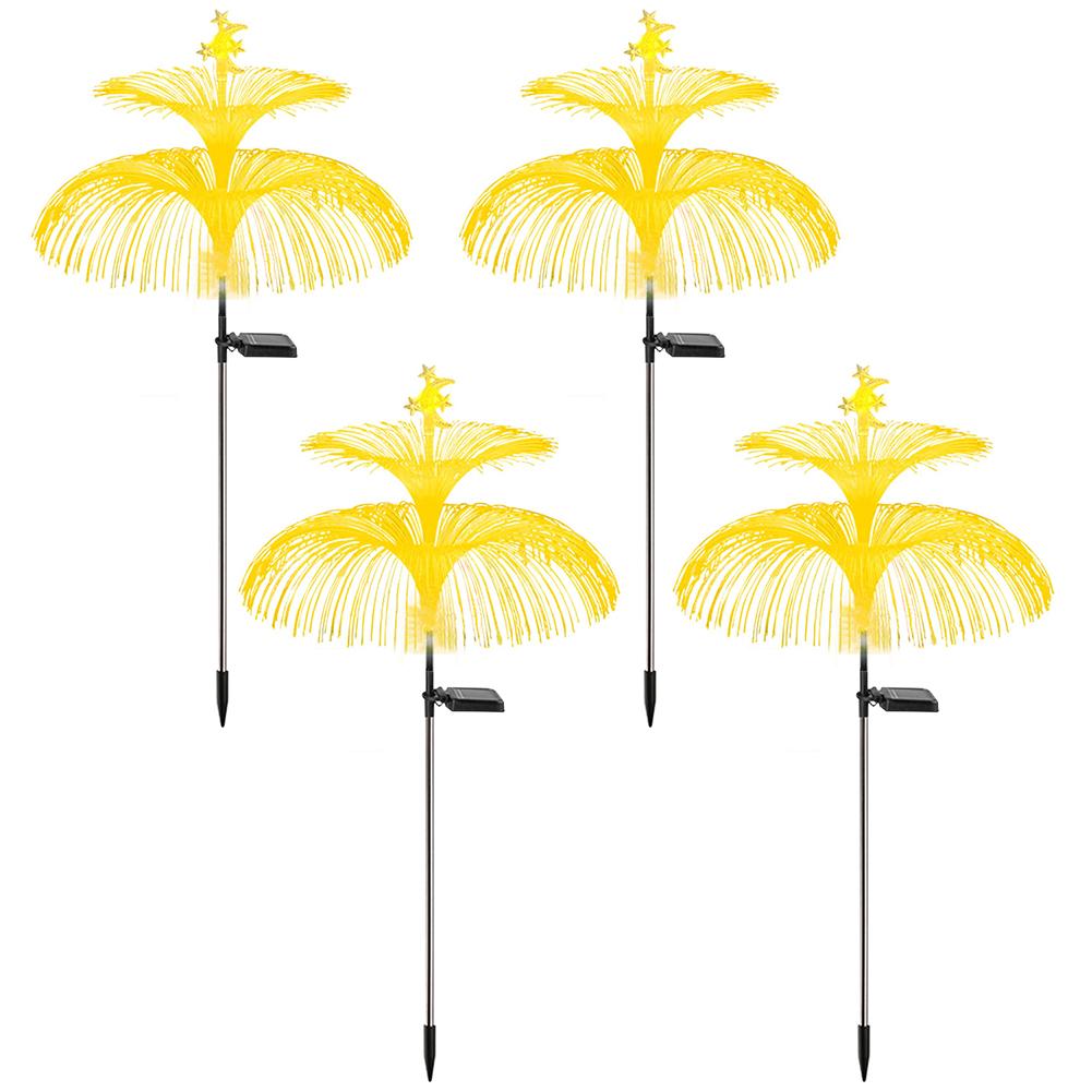 Garden Decoration Light IP65 Waterproof Fairy Pathway Light 600mAh 7 Colors Changing with Moon Star for Yard Patio Garden Gazebo