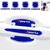 8PCS Blue Car Door Handle Bowl Sticker Protector Film Anti-Scratch Accessories