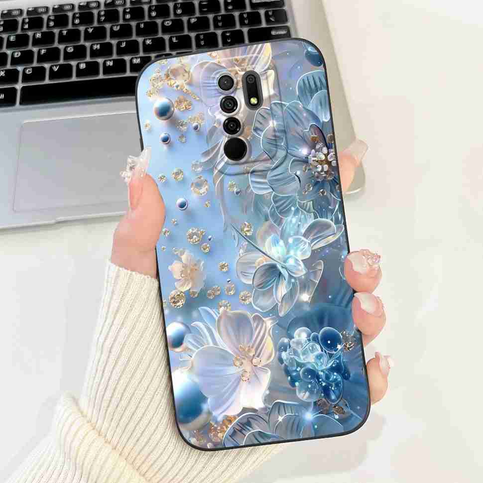 For Xiaomi Redmi 9 Case Cute Cartoon Rabbit Cat Soft Silicone Cover For Redmi 9 M2004J19AG M2004J19G Bumper Phone Case Funda