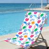 Vibrant Underwater Creatures Beach Towel – Soft Absorbent Microfiber with Seahorse & Seashell Print for Summer