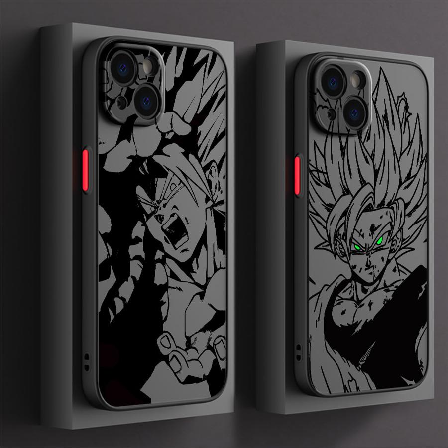 Case for iPhone 14 11 6 13 Pro XS 16e XR 16 15 11 Max 12 Mini 7 8 TPU Cover Cool Goku Dragon Ball