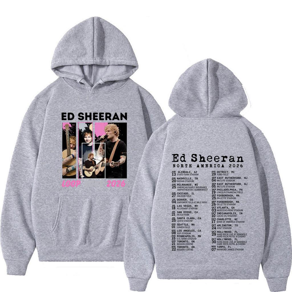 Ed Sheeran Loop Tour Mikina Pánská Dámská Harajuku Mikiny Dlouhý Rukáv Volná Ležérní Módní Streetwear