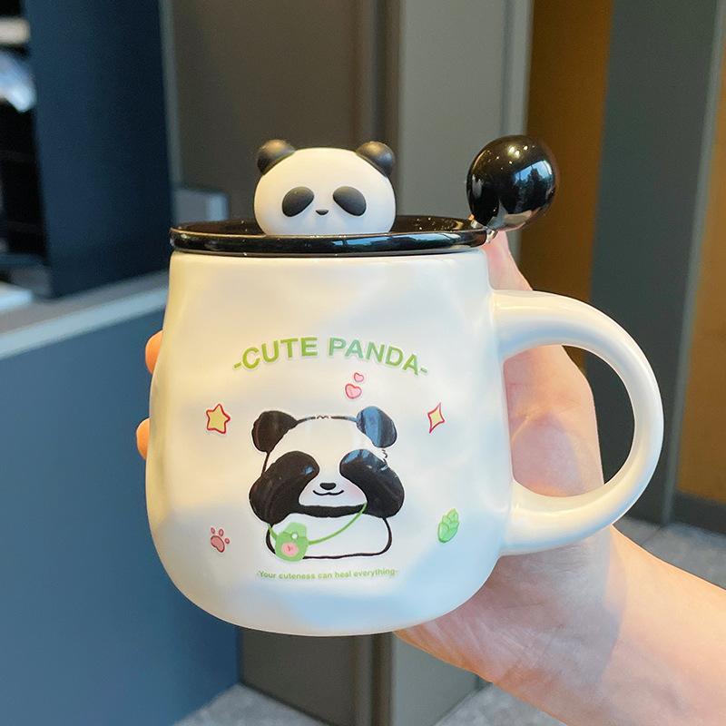 Souvenir Girls Cute Panda Ceramic Mug Couple Water Cup Creative Practical Cup Men's Coffee Cup Gift