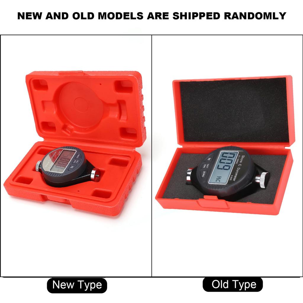 Portable Digital Hardness Type with LCD Measurement Range for and 56 X 85 X Measuring Instrument Tester, C, Display, 0-100°, Tires, Rubber, Plastics,