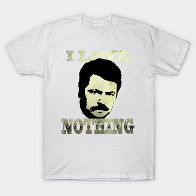 Koszulka damska I Love Nothing Harajuku Print Kawaii Tshirt Letnia koszulka damska z krótkim rękawem Top Tee