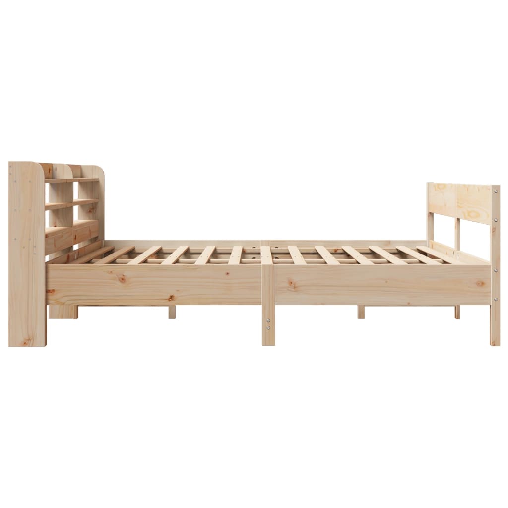 Solid Wood Bed Frame Without Mattress 180x200 Cm Pine Wood