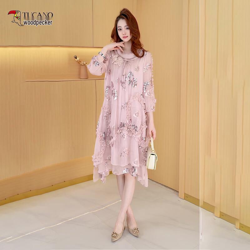 Woodpecker French Style Embroidered Midi Dress