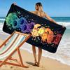 Regenbogen-Axolotl-Design Strandtuch Strandtuch schnell trocknend für Reisen Outdoor-Sport Joggen Strand und Schwimmen