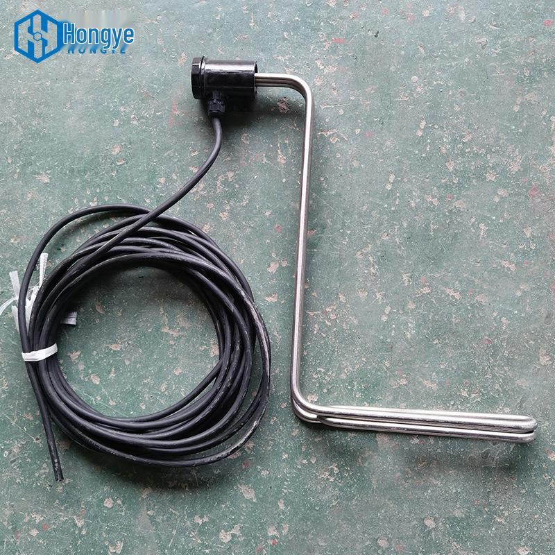 L-shaped 316 stainless steel electric heating tube for electroplating, titanium tube water heater, oil heating element. 304 Stainless Steel Custom