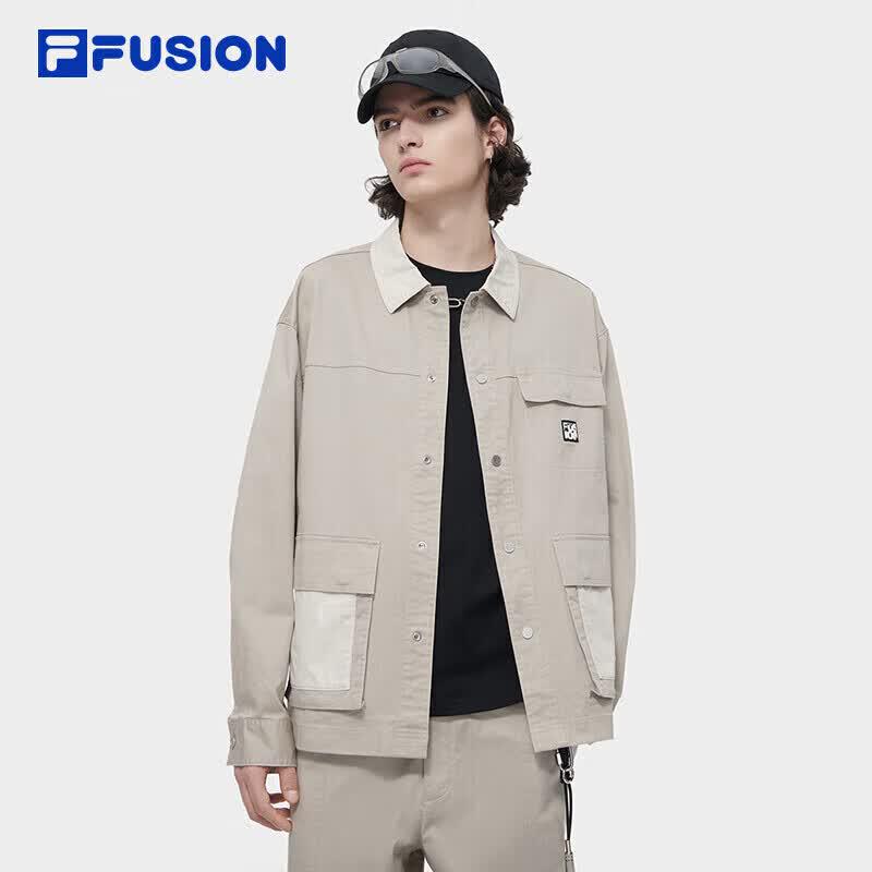 FILA FUSION Men s Colorblock Lapel Woven Jacket XL