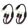 Male/Female To 2RCA Y Adapter Cable 30cm for Home Theater and Studio Equipment 20cm Short Auditory Line
