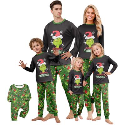 Druck Niedliches Familien-Set Pyjamas, Hauskleidung, Familien-Set Langarm-Oberteil Hosen-Set