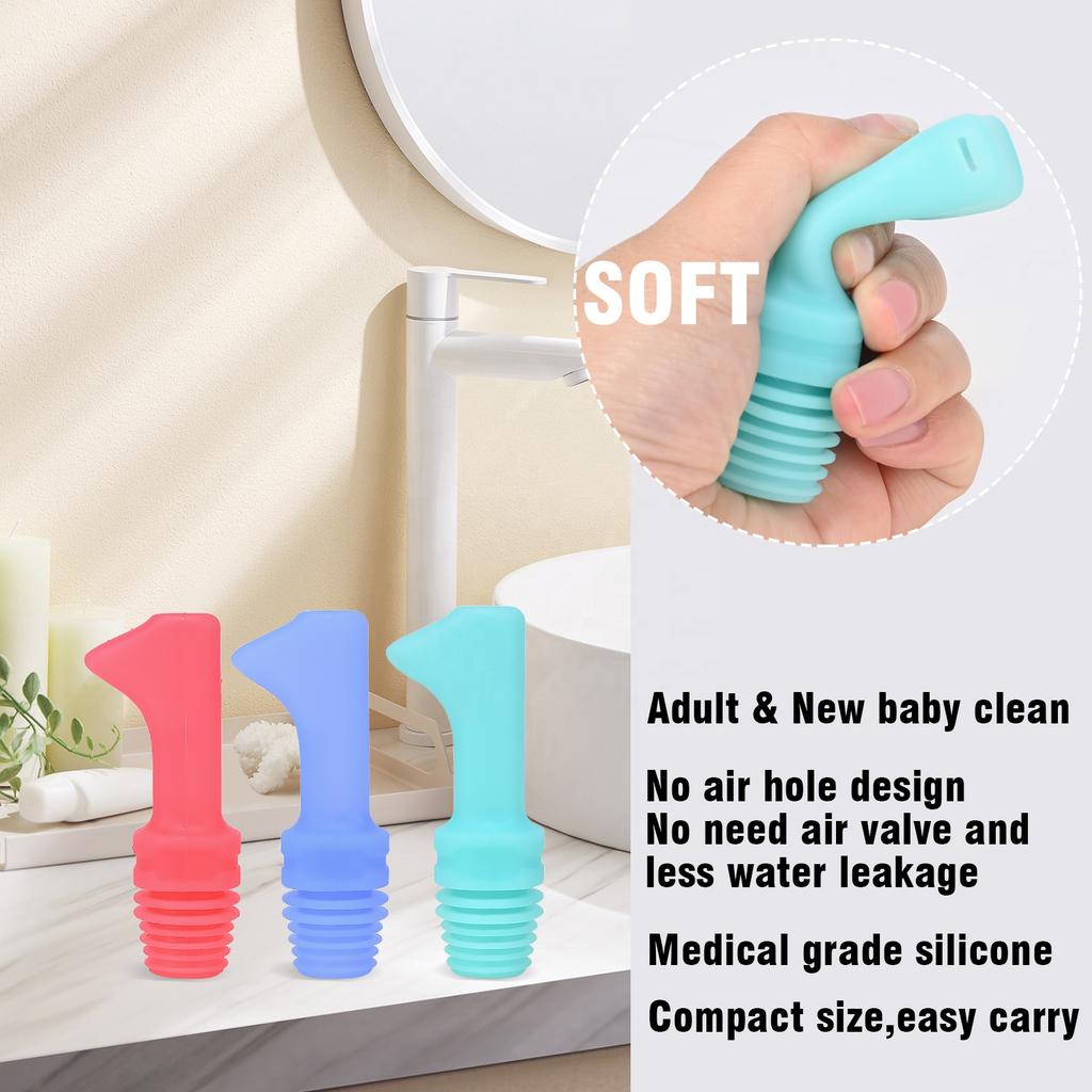 1PCS Pack Portable Bottle Travel Customized Color Abs Compatible With Every Bottle Mini Pocket Siz Portable Bidet