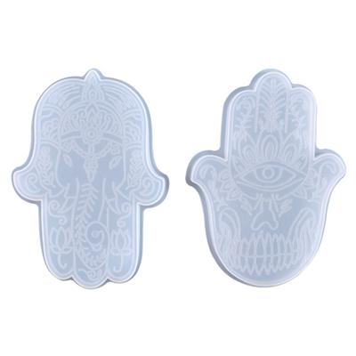 Aroma Plaster Silicone Mold Handicrafts Soap Candle Resin Casting Mold DIY Handmade Cool Hand of Fatima Ornaments Mold
