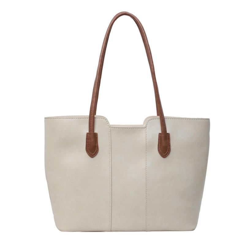 Retro high-end large-capacity bag tote bag 2025 new simple commuter bag fashionable shoulder armpit bag