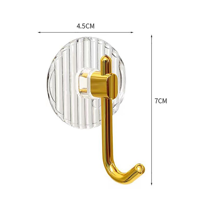 Acrylic Tranparent Multifunction Wall Hook Key Cloth Organizer Hanger Bathroom Robe Towel Rack Kitchen Hardware Hooks
