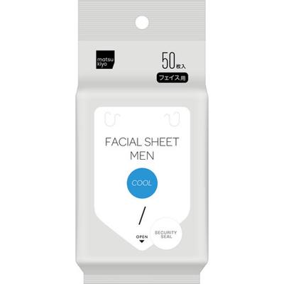 MatSukiyo Men S Cool Facial SheetS  50 SheetS