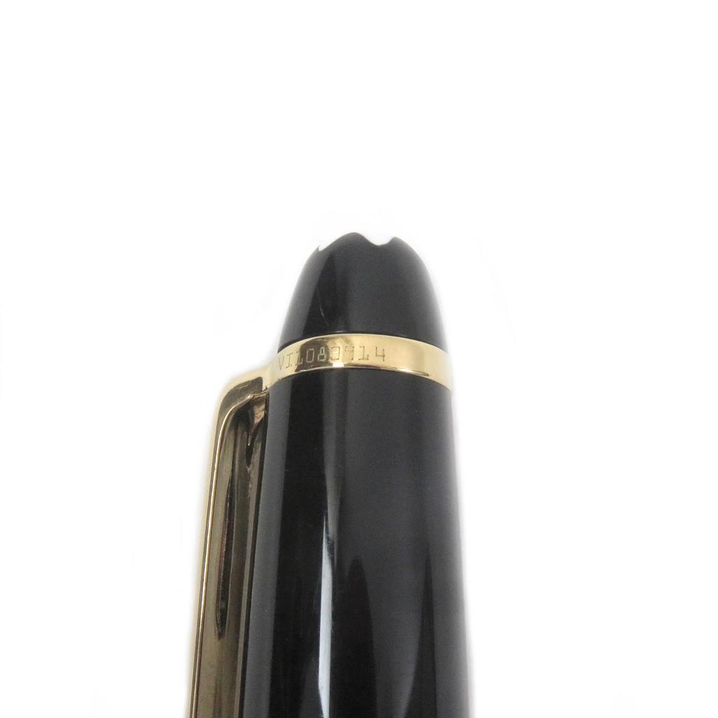 Great MONTBLANC Mechanical Pencil Meisterstck Twist Type Black Gold Precious Resin Used