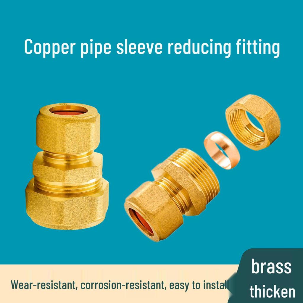 Copper Pipe Ferrule Connector for Air Conditioners: 8/10/15/22mm Reducer, Quick Solderless Fitting for Variable Diameter Joints