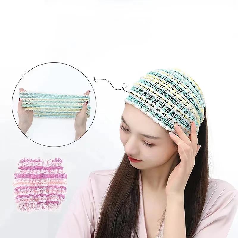 Washing Face Elastic Headband Stylish Elastic Headband with Hollow Design Non-slip Wide Hair Accessories for Women Twist Knitted