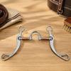Stainless Steel Western Horse Bit with Metal Bridle Hardware for Horse Training, Daily Horse Use, and Routine Stable Work, Single Piece Bridle Bit