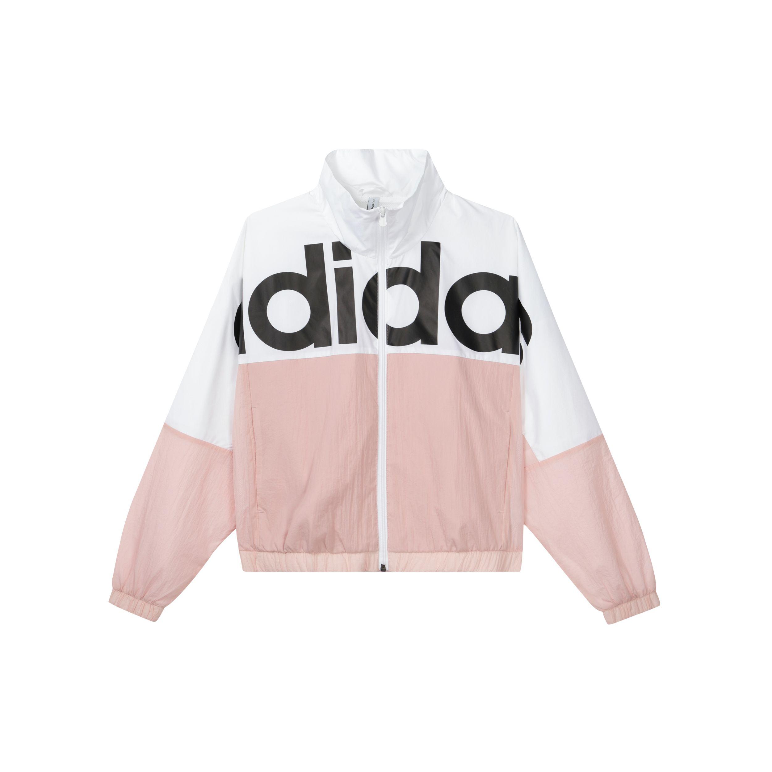 

Adidas neo Icons+ Top Stand-up Collar Letter Printing Jacket Women Red H36714 XXL