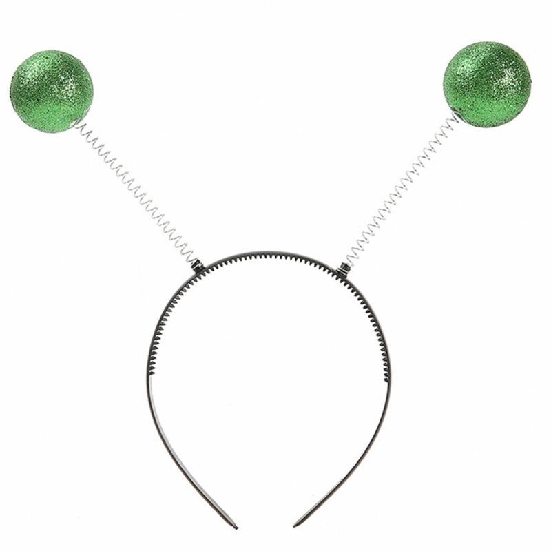 A52E Girl Glitter Cartoon Hair Hoop Eye-catching Halloween Hair Headpiece Headwear