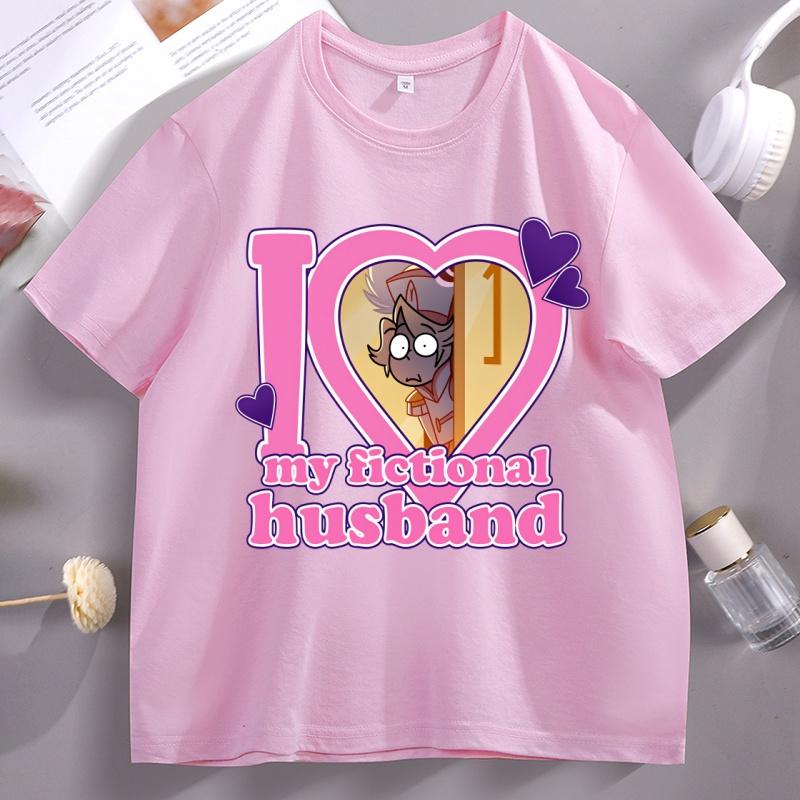 My Fictional Husband Tshirt Casual Round Neck Cotton Short Sleeve Loose Tshirt Streetwear Elasic Comfortable Tee Shirt Clothes