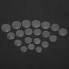 20Pcs Watch Glass Lens Mineral Convex Surface Flat Back Measuring Cup Lid 16‑25.5mm