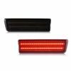 For 2010-13 Ford Transit Connect Red Fender LED Side Marker Light Lamp Smoked