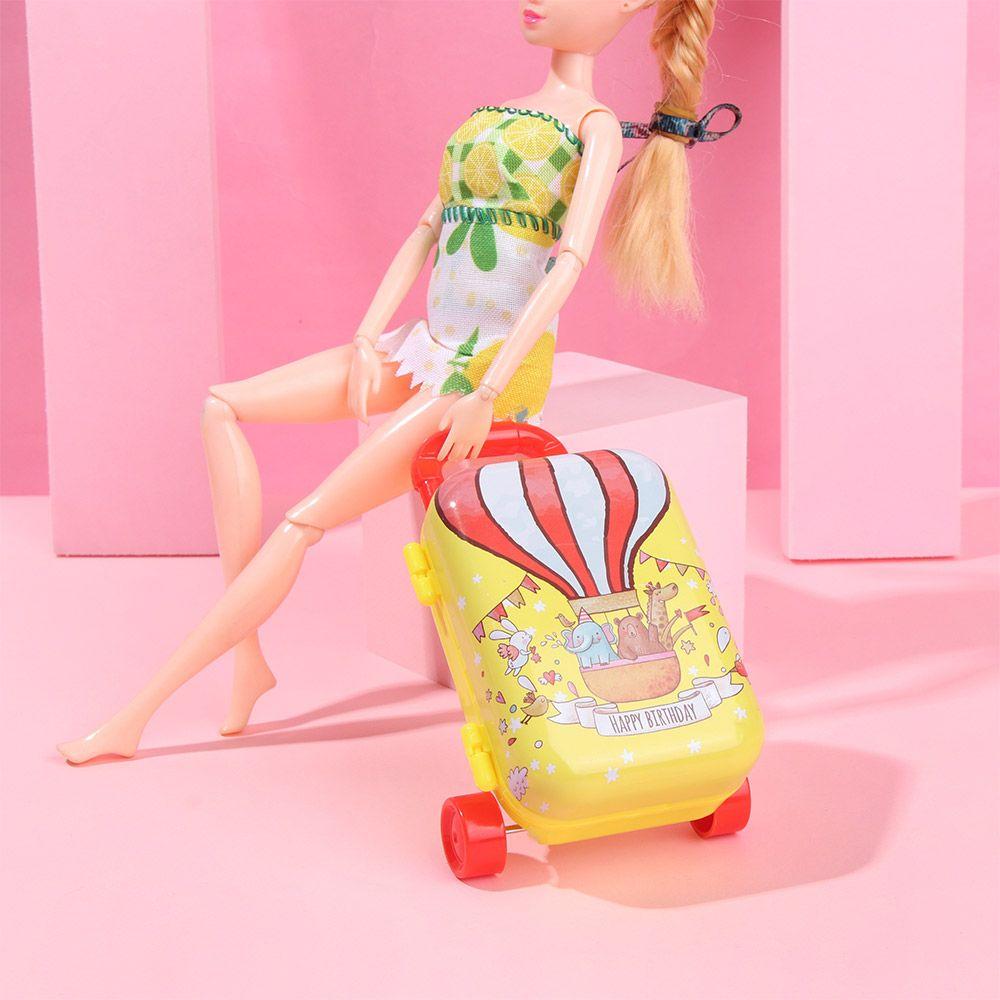 Candy Box Jewellery Case Mini Toys Trunk Cartoon Animal Doll Suitcase Dollhouse Furniture