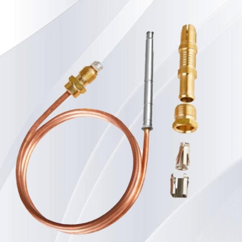 90cm Thermocouple Sensor For Gas Appliances Open Circuit Output 25 30mV With Insulation Washer