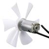 6" Replacement White RV Vent Fan Blade With 12V D-Shaft Motor, Compatible With Heng'S, Elixir, Ventline, Jensen