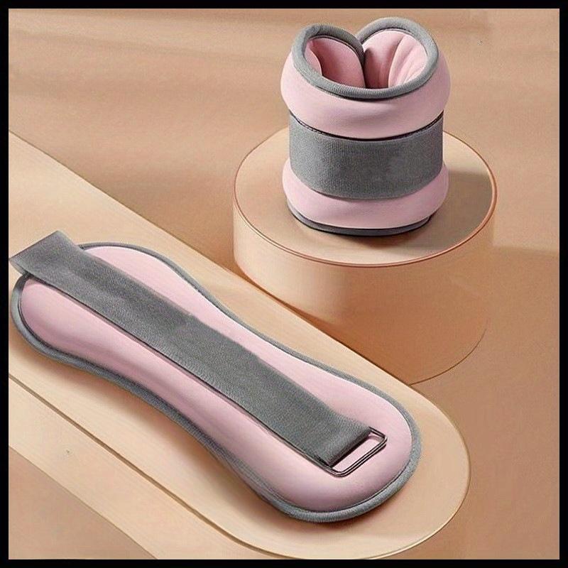 

1 ПАРА Регулируемые утяжеленные мешки с песком для фитнеса, танцевальной практики, йоги, бега и тренировки силы ног, мягкие и удобные для обертывания 1pair розовый