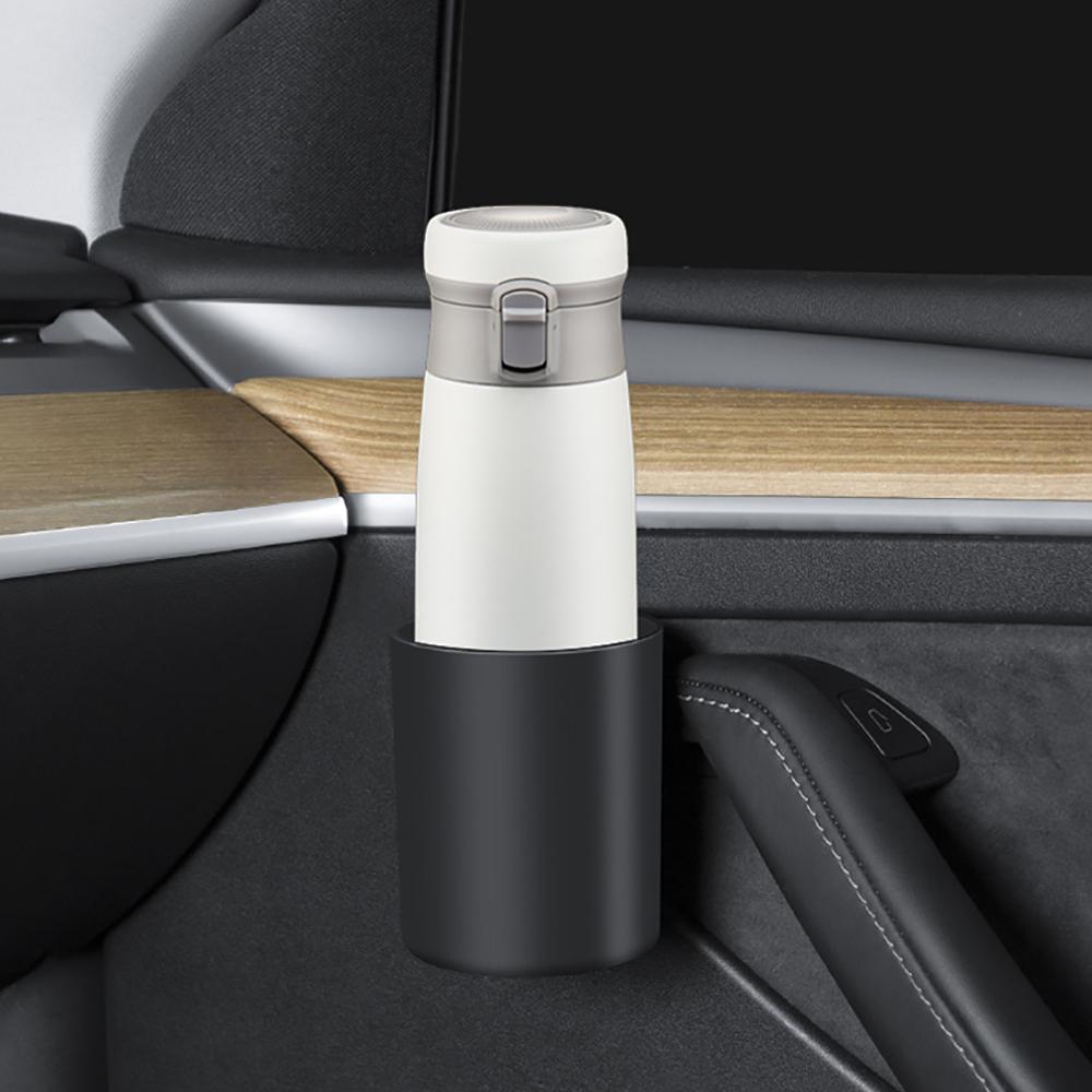 Car Door Cup Holder Cup Storage Box Rack Door Mount Drink Tank Water Bottle Stand Car Accessories for Tesla Model 3 Y