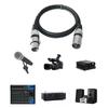 2pcs  Mic Cable 10 Feet Flexible PVC Shielding Cable Flexible  Cord for Noise Reductions in Recording Meeting