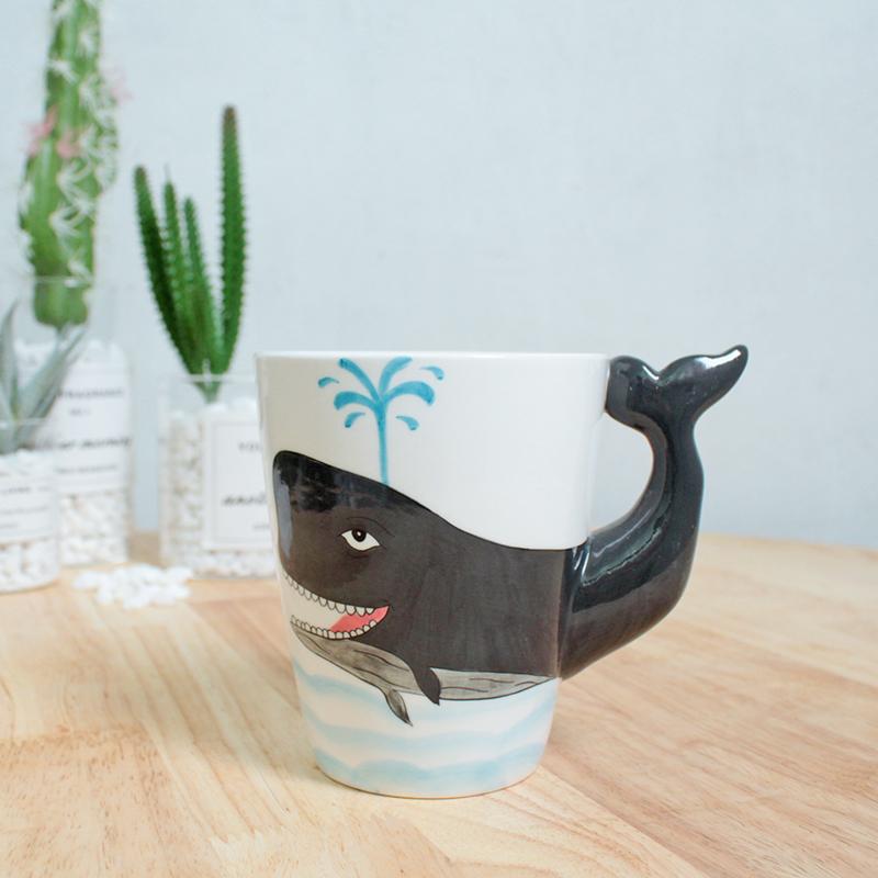 Dinosaur Shape Water Cup 3D Stereoscopic Animal Ceramic Coffee Cup Office Afternoon Tea Mug Breakfast Milk Mug Home Decoration