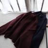 Stand-up Collar Double Zipper Knitted Cardigan Women's 2024 Autumn and Winter New Loose Versatile Solid Color Premium Sweater Jacket