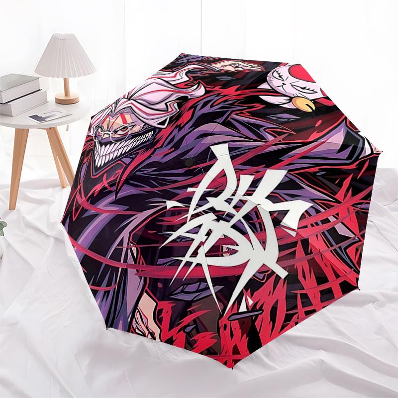 1pc DIK ART Anime Character Umbrella Automatic Opening Closing, Portable 3-Fold Design, 8-Bone Iron Frame, Outdoor Umbrella, Perfect Gift for Fans, Tr