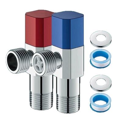 Water Shut Down Valves Stainless Steel 1/2inch Turn Angle Stop Valves Plumbing Fitting for Hot/Cold Water Systems