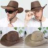 Western Cowboyhut Retro Sheriff Kappe Sonnenschutz Mit Windband Hut Männer Und Frauen Reiten Tourismus Angeln Sonnenschutzkappe