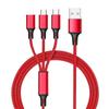 3 In 1 Usb Cable Micro Usb Type C Charger Cable Multi Usb Port Fast Charging Cord For Iphone 11 12 13 Pro Max Xiaomi Samsung