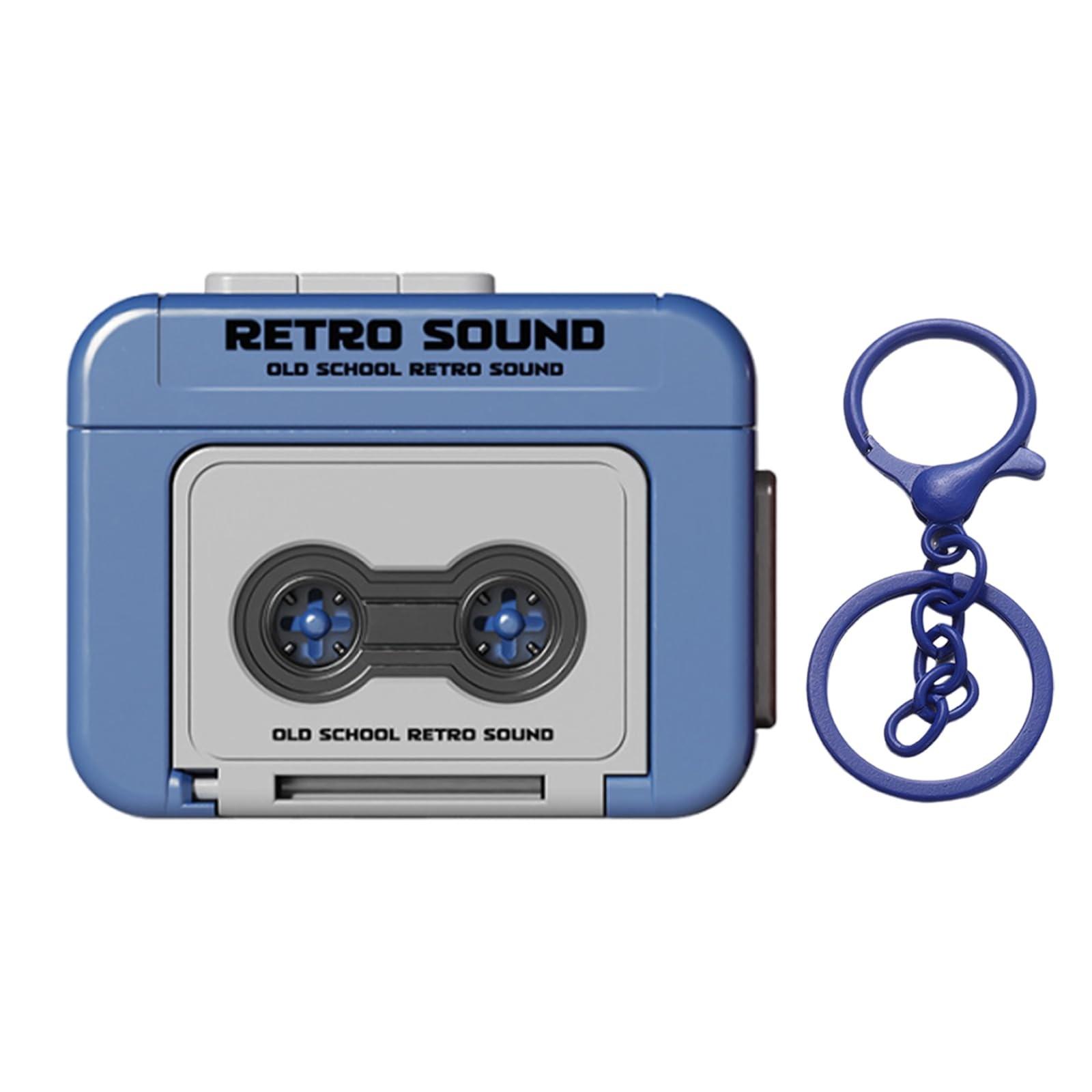 

Креативный брелок в виде магнитофона, брелок в виде ретро-магнитофона, брелок в виде винтажной магнитофонной ленты One Size синий