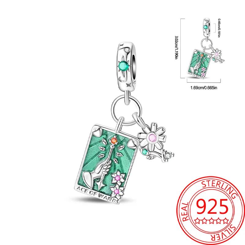 Copper Tarot Series Charms Exquisite Star Moon Sun Love Libra Beads Fit Original Bracelet For Women Diy Exquisite Gifts