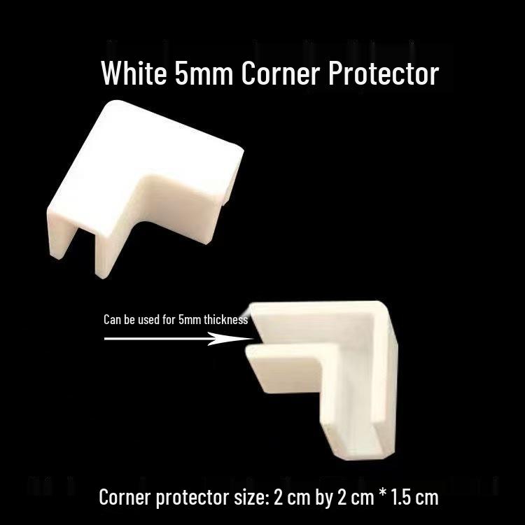 Fish Tank 90° Corner Protector: Anti-Collision High Shoulder Clip for Glass Grooves