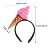 Unique Food Shaped Stretchy Headpiece With 3D Fried Chicken Vegetables Ice Cream Particulars For Costume Parties Daily Activities