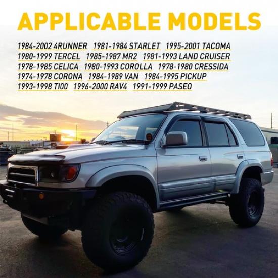 4 stk Klimaanleggbryter Kontroll AC-knott For TOYOTA 84-95 PICKUP 84-02 4RUNNER